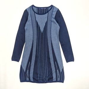 Prana Whitley Long sleeve Knit Dress Blue